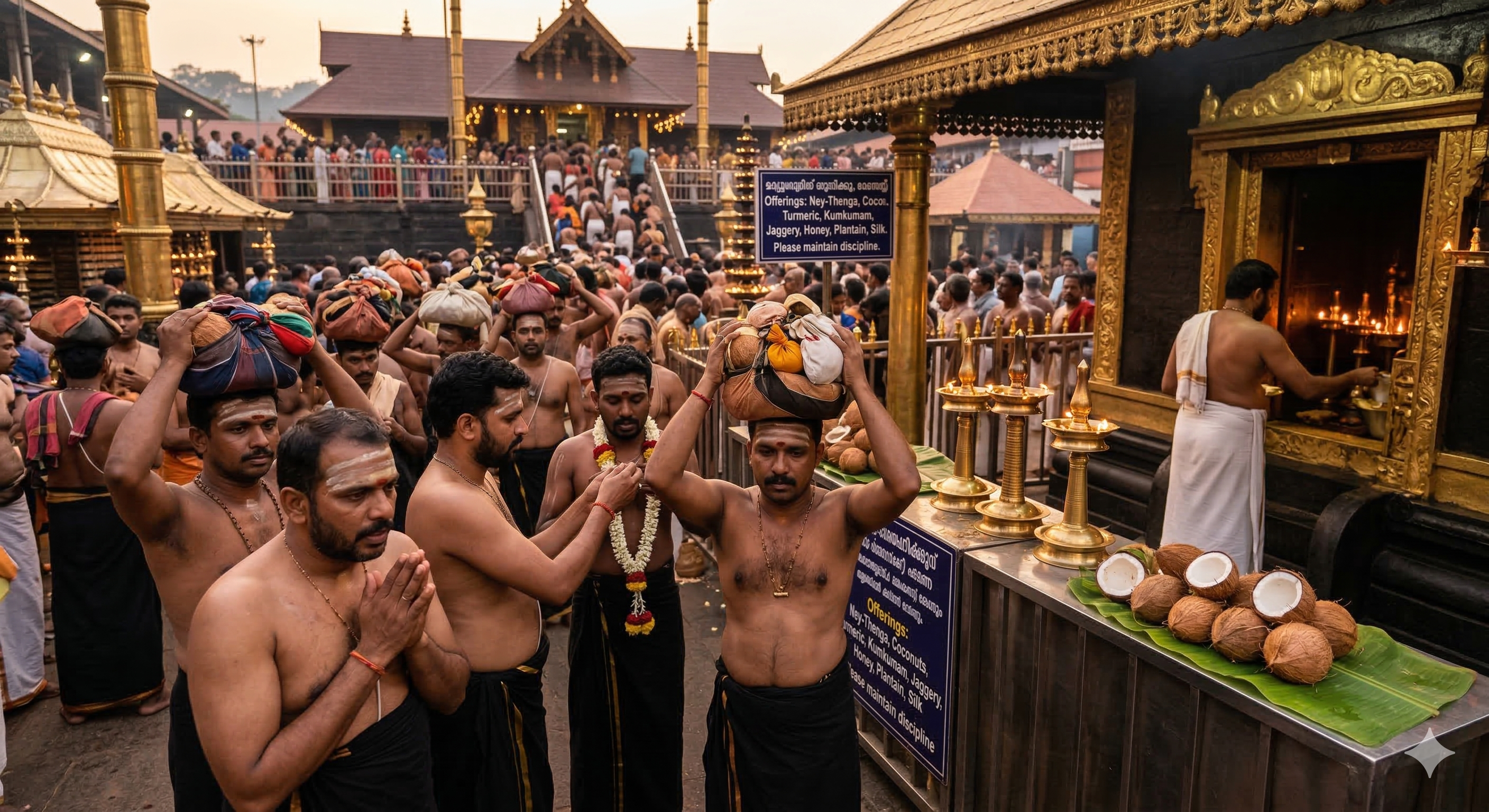 Important rituals and offerings at Sabarimala